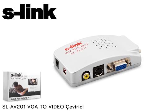 S-Link Sl-Av201 Vga To Video Converter - - S-Link - Fiyatı - Yorumları