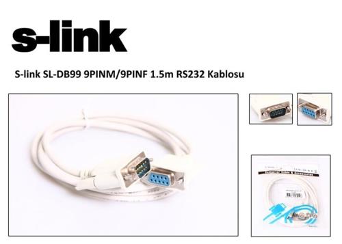 S-Link Sl-Db99 Rs232 Dişi To Erkek Kablo 1,5Mt - - S-Link - Fiyatı - Y