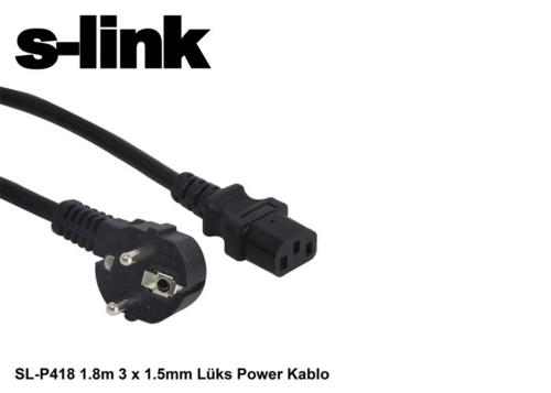 S-Link Sl-P175 1.5M 0.75Mm Lüks Power Kablo - - S-Link - Fiyatı - Yoru