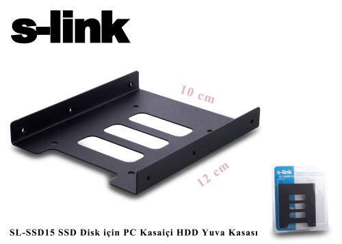 S-Link Sl-Ssd15 Ssd Disk İçin Pc Kasa İçi Hdd Yuva Kasası 2,5"-3,5" - 