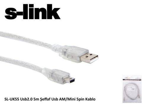 S-Link Sl-Uk55 Mini 5P To 5Mt Usb Kamera Kablosu - - S-Link - Fiyatı -