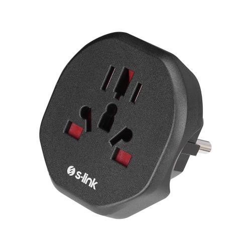 S-Link Sl-Wl09 Universal - Türk Çevirici Çevirici Priz Adaptör - - S-L