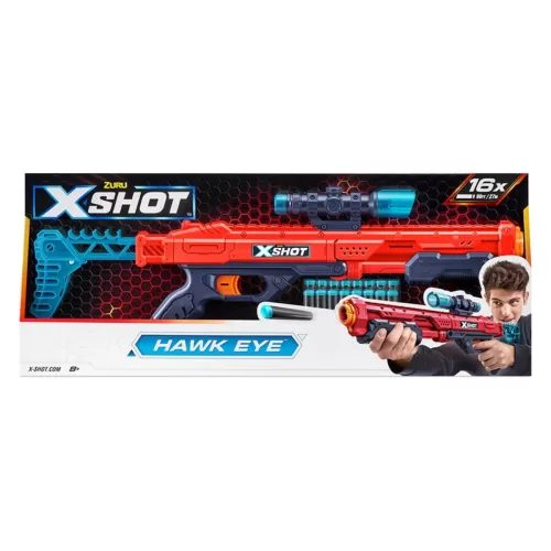 Sunman Oyuncak Sünger Atan Silah Zur-X-Shot Excel-Hawk Eye 16 Mermili 