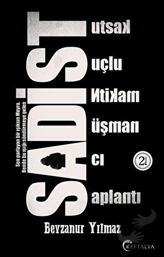 Sadist - Beyzanur Yılmaz - Eftalya Kitap - Fiyatı - Yorumları - Satın 