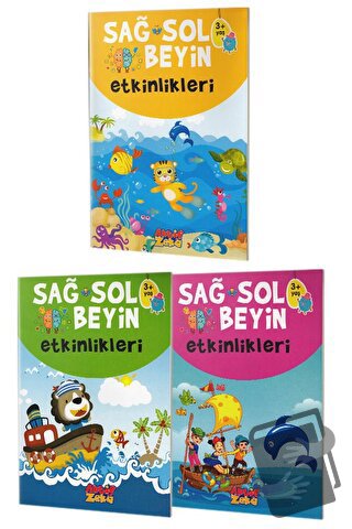 Sağ ve Sol Beyin Etkinlikleri Seti (3+Yaş) - Kolektif - Aktif Zeka Yay