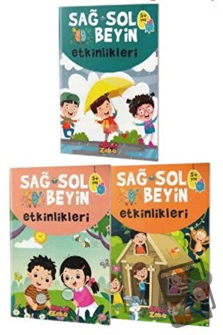 Sağ ve Sol Beyin Etkinlikleri Seti (5+Yaş) - Kolektif - Aktif Zeka Yay