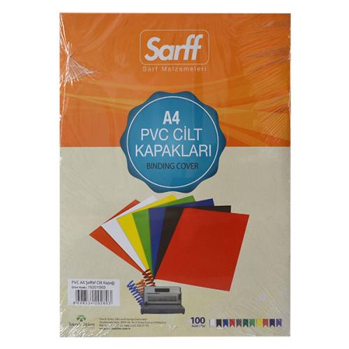 Sarff Cilt Kapağı Plastik Opak A4 160 Mıc Şeffaf 15201003 - 100'lü Pak