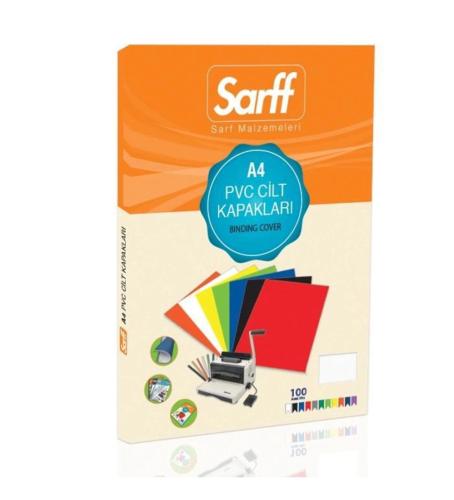 Sarff Cilt Kapağı Plastik Opak A4 160 Mıc Şeffaf Buzlu 15201004 - 100'