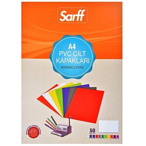 Sarff Cilt Kapağı Plastik Opak A4 450 Mıc Beyaz 15201106 - 50'li Paket