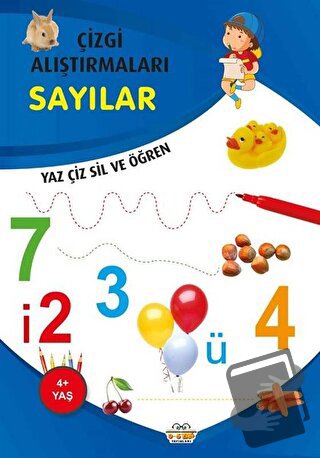 Sayılar - Çizgi Alıştırmaları - Emine Ulusoy - 0-6 Yaş Yayınları - Fiy