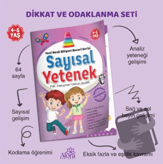 Sayısal Yetenek Matematik Bilişsel Beceri Serisi 4-5 Yaş - Osman Algın