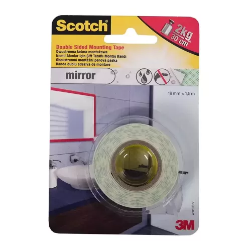 Scotch Ayna Montaj Bandı 19Mm X 1,5M(4496W-1915P) - - Scotch - Fiyatı 