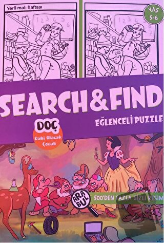 Search&Find Eğlenceli Puzzle 5 - 6 Yaş - Kolektif - Dahi Olacak Çocuk 