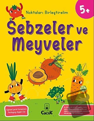 Sebzeler ve Meyveler - Noktaları Birleştirelim (5 Yaş) - Kolektif - Fl