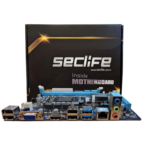 Seclife H81Jel Intel Lga1150 H81 Ddr3 Matx 1150P Anakart - - Seclıfe -