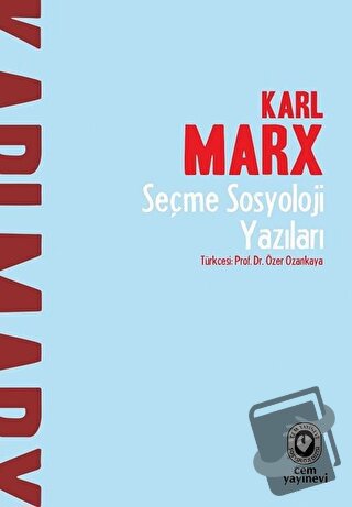 Seçme Sosyoloji Yazıları - Karl Marx - Cem Yayınevi - Fiyatı - Yorumla