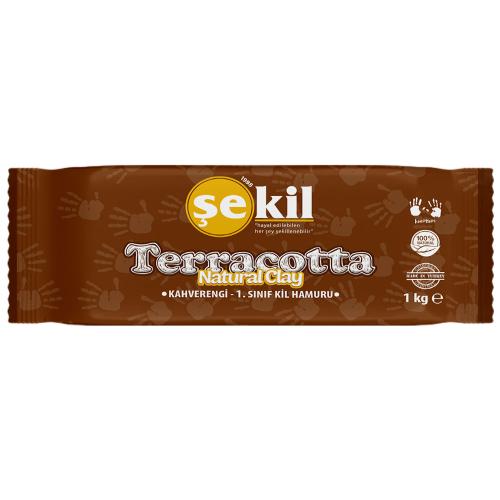 Şekil Seramik Hamuru Terracotta 1000 Gr Kahverengi Vk1000Khv - - Şekil