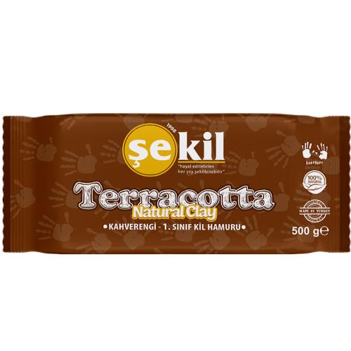 Şekil Seramik Hamuru Terracotta 500 Gr Kahverengi Vk500Khv - - Şekil -