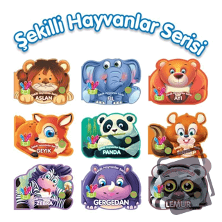 Şekilli Orman Hayvanları Serisi Seti - 9 Kitap Takım - Kolektif - Parı