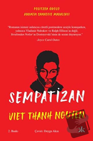 Sempatizan - Viet Thanh Nguyen - Kafka Kitap - Fiyatı - Yorumları - Sa