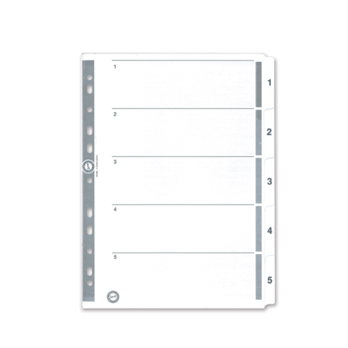 Serve Seperatör 1-5 Rakamlı Kağıt A4 Sv5323 - - Serve - Fiyatı - Yorum