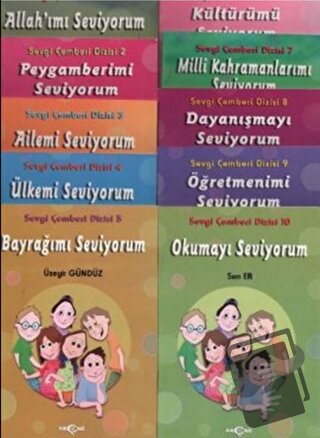 Sevgi Çemberi Dizisi Takım 10 Kitap - Üzeyir Gündüz - Akçağ Yayınları 