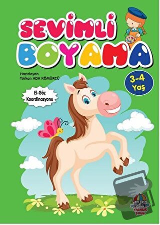 Sevimli Boyama (3-4 yaş) - Türkan Ada Kömürcü - Yağmur Çocuk - Fiyatı 