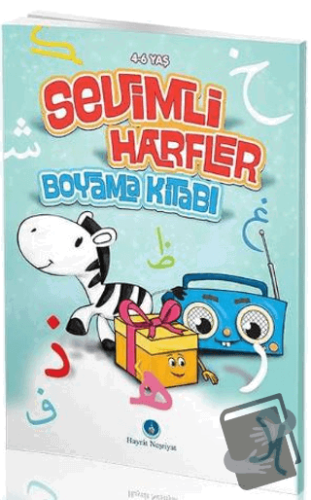 Sevimli Harfler Boyama Kitabı - Kolektif - Hayrat Neşriyat - Fiyatı - 