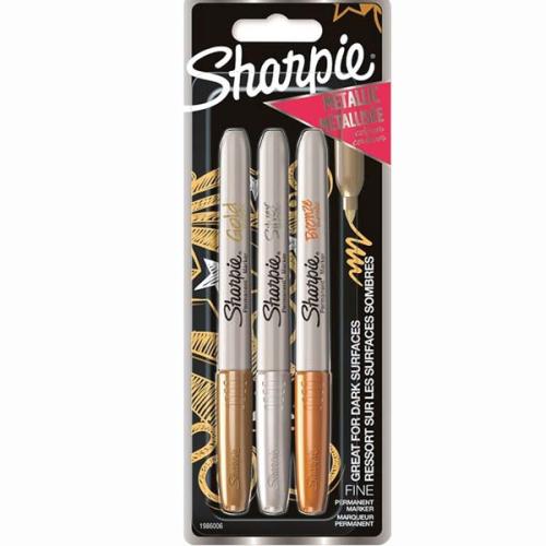 Sharpie Markör Metalik 3 Lü Bl Karışık Renk 1986006 - - Sharpie - Fiya