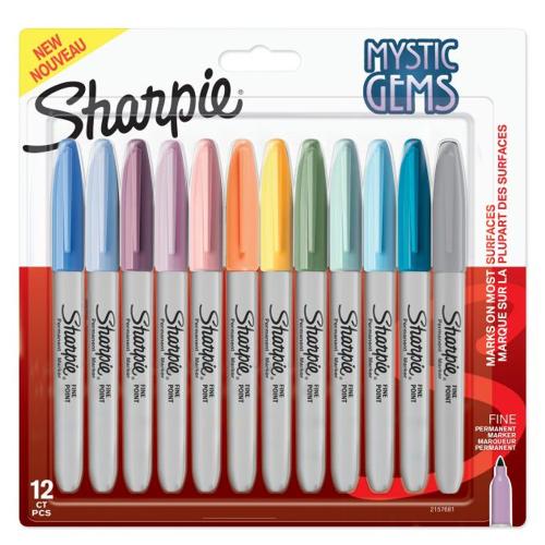 Sharpie Markör Permanent Fine Mystıc Gems 12 Li Bls - - Sharpie - Fiya