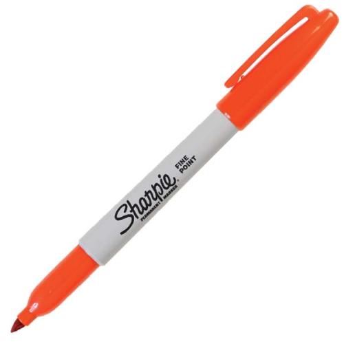 Sharpie Markör Permanent Fine Yuvarlak Uçlu Turuncu 1741397 - 12'li Pa