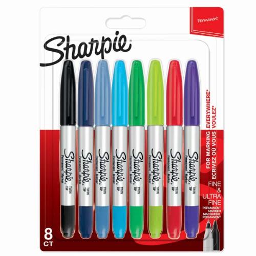 Sharpie Markör Permanent Twin Tip Karışık Renk 8 Li Blisterli - - Shar