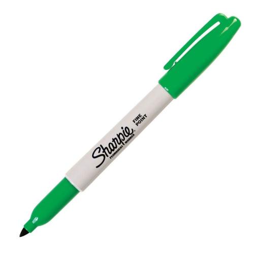 Sharpie Fine Permanent Markör Yuvarlak Uç Yeşil - 12'li Paket - - Shar