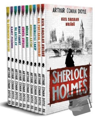 Sherlock Holmes 10’lu Set - Sir Arthur Conan Doyle - Dokuz Yayınları -