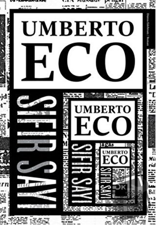 Sıfır Sayı - Umberto Eco - Doğan Kitap - Fiyatı - Yorumları - Satın Al