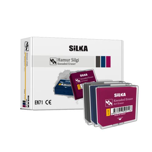 Silka Hamur Silgi Renkli 12 Li Art.26R - 12'li Paket - - Silka - Fiyat