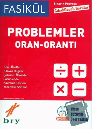 Sınavın Provası Problemler Oran - Orantı Fasikül - Kolektif - Birey Ya