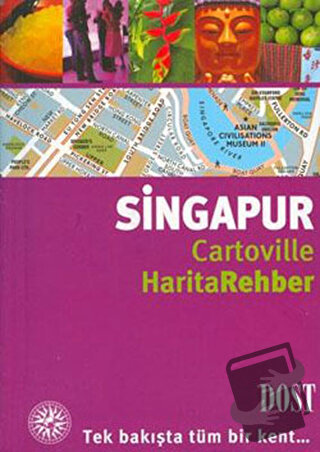 Singapur Cartoville Harita Rehber - Amy Van - Dost Kitabevi Yayınları 