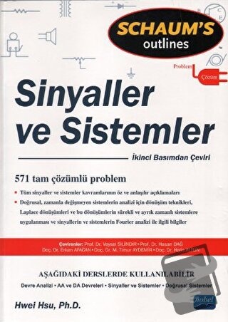 Sinyaller ve Sistemleri - Hwei HSU - Nobel Akademik Yayıncılık - Fiyat