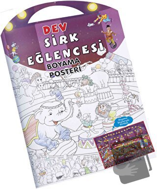 Sirk Eğlencesi Dev Boyama Posteri - Kolektif - 0-6 Yaş Yayınları - Fiy