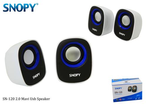 Snopy Sn-120 Beyaz Mavi Usb Speaker - - Snopy - Fiyatı - Yorumları - S