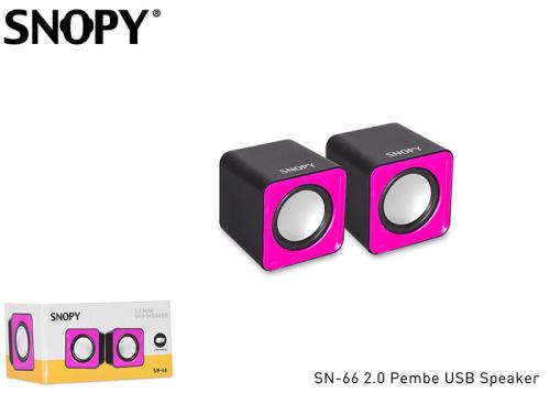 Snopy Sn-66 2.0 Pembe Usb Speaker - - Snopy - Fiyatı - Yorumları - Sat