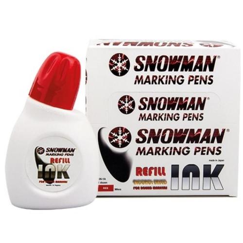 Snowman Tahta Kalem Mürekkebi 30 Cc Kırmızı Bn-1A K - 12'li Paket - - 