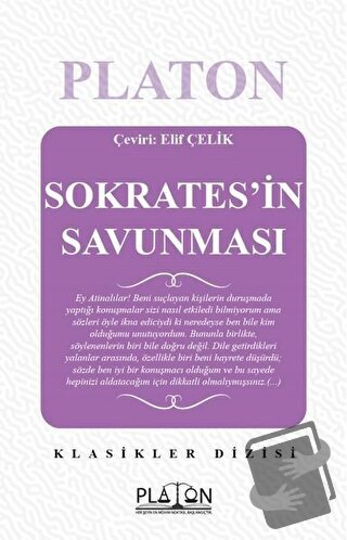 Sokrates'in Savunması - Platon (Eflatun) - Platon Hukuk - Fiyatı - Yor