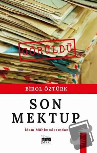 Son Mektup - Birol Öztürk - Siyah Beyaz Yayınları - Fiyatı - Yorumları