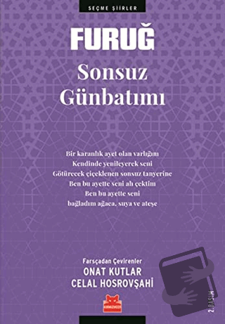 Sonsuz Günbatımı - Furuğ Ferruhzad - Kırmızı Kedi Yayınevi - Fiyatı - 