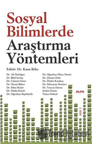 Sosyal Bilimlerde Araştırma Yöntemleri - Kolektif - Alfa Yayınları - D