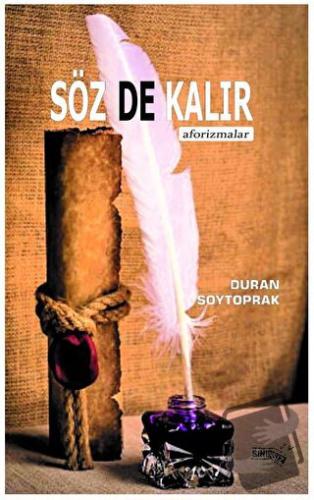 Söz De Kalır - Duran Soytoprak - Sınırsız Kitap - Fiyatı - Yorumları -