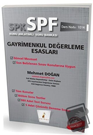 SPK - SPF Gayrimenkul Değerleme Esasları Konu Anlatımlı Soru Bankası -