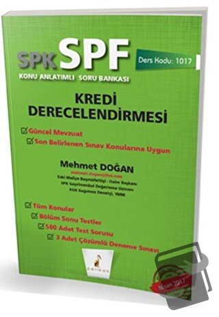 SPK - SPF Kredi Derecelendirmesi Konu Anlatımlı Soru Bankası - Mehmet 